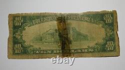 10 1929 Concord North Carolina Nc Monnaie Nationale Banque Note Bill Ch. Numéro 3903