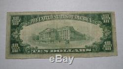 10 $ 1929 Concord West Minnesota Mn Banque Nationale Monnaie Note Bill Ch # 5362 Vf