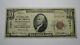 $10 1929 Connellsville Pennsylvania Pa National Currency Bank Note Bill! #13491