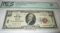 10 $ 1929 Crete Nebraska Ne Banque Nationale Monnaie Note Bill Ch. # 9731 Vf Pcgs
