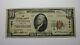 10 1929 Cynthiana Kentucky Ky Banque Nationale De Devises Note Bill Ch. #1900 Rare