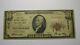10 $ 1929 Dalhart Texas Tx Monnaie Nationale Banque Note Bill Charte #6762 Rare