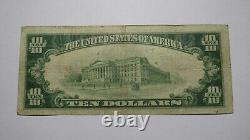 10 1929 Decatur Illinois IL Monnaie Nationale Note De Banque Bill Ch. #3303 Rare