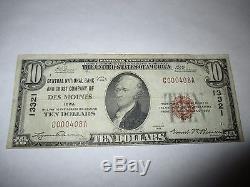 10 $ 1929 Des Moines Iowa Ia Billet De Banque De Billets De Banque! # 13321 Amende