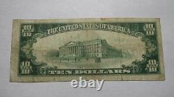10 $ 1929 Dieterich Illinois IL Monnaie Nationale Banque Note Bill! Ch. #9582 Vf
