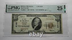10 1929 Dillon Montana Mt Monnaie Nationale Banque Note Bill Ch. #3120 Vf25 Pmg