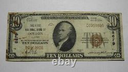 10 1929 Dolton Illinois IL Monnaie Nationale Note De Banque Bill Ch. #8679 Rare