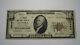 10 $ 1929 Donora Pennsylvania Ap Banque Nationale De Devises Note Bill! Ch. #13644 Vf+