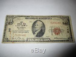$ 10 1929 Elmira New York Ny Banque De Billets De Banque Nationale Note Bill! Ch # 149 Rare