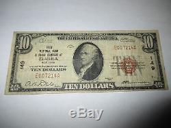 10 $ 1929 Elmira New York Ny Note De La Banque Monétaire Nationale Bill! Ch # 149 Fine
