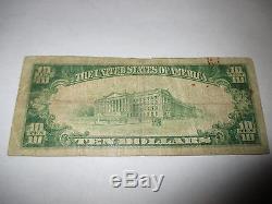10 $ 1929 Elmira New York Ny Note De La Banque Monétaire Nationale Bill! Ch # 149 Rare