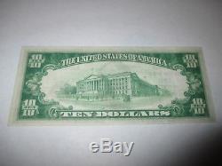 10 $ 1929 Erie Pennsylvanie Pa Banque De Monnaie Nationale Note Bill Ch. # 606 Xf