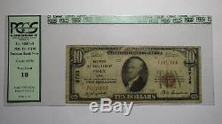 10 $ 1929 Essex Iowa Ia Billets De Banque En Billets De Banque Nationaux Bill Ch.