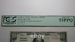 $10 1929 Evansville Indiana En Monnaie Nationale Note De La Banque Bill 12132 New53 Pcgs