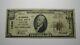 10 $ 1929 Exeter New Hampshire Nh National Currency Bank Note Bill! Ch. #12889