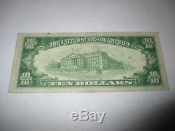 10 $ 1929 Fall River Massachusetts Ma Banque Nationale Monnaie Note Bill # 590 Amende