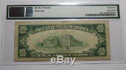 10 $ 1929 Fernandina Floride Fl Banque Nationale Monnaie Note Bill Ch. # 4558 Vf25