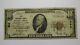 10 1929 Flemington New Jersey Nj Monnaie Nationale Banque Note Bill Ch. #892 Fine