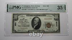 10 $ 1929 Flemington New Jersey Nj Monnaie Nationale Bill #892 Vf35epq
