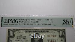 10 $ 1929 Flemington New Jersey Nj Monnaie Nationale Bill #892 Vf35epq