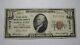 10 1929 Floral Park New York Ny Monnaie Nationale Banque Note Bill Ch #12449 Fine