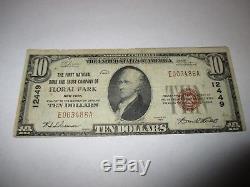 10 $ 1929 Floral Park New York, Projet De Billet De Banque En Monnaie Nationale! # 12449 Fin
