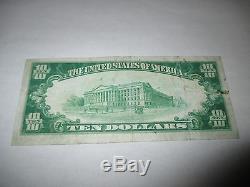 10 $ 1929 Fort Dodge Iowa Ia Note De La Banque Nationale De Billets Bill Ch. # 4566 Vf