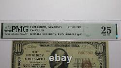 10 1929 Fort Smith Arkansas Ar Monnaie Nationale Note De La Banque Projet De Loi 10609 Vf25 Pmg