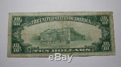 10 $ 1929 Freeport Illinois IL Banque Nationale Monnaie Note Bill Ch. # 2875 Fin +