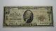 10 $ 1929 Georgetown Kentucky Ky Banque Nationale De Devises Note Bill! Ch. #8579 Rare