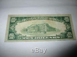 10 $ 1929 Grand Rapids Michigan MI Note De Banque Nationale Bill Ch. # 3293 Vf +