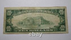 10 1929 Greenup Illinois IL Monnaie Nationale Note De Banque Bill Ch. #8115 Fine++