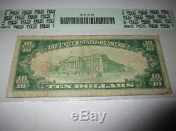 $ 10 1929 Hampton Iowa Ia Billets De Billets De Banque Nationale Bill! Ch. # 7843 Fine! Pcpc