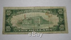 10 $ 1929 Harrisburg Illinois IL Banque Nationale Monnaie Note Bill! Ch. # 4003 Rare