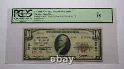10 1929 Honolulu Hawaii Hi Banque Nationale De Devises Note Bill Ch. #5550 F15 Pcgs