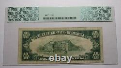 10 $ 1929 Hop Bottom Pennsylvanie Pa Banque Nationale Monnaie Note Bill Ch. # 9647