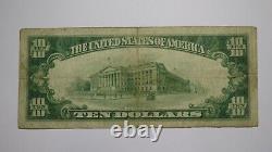10 1929 Indépendance Missouri Mo Monnaie Nationale Banque Note Bill Ch. #4157 Vf