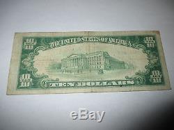 10 $ 1929 Jacksonville Floride Fl Banque De La Monnaie Nationale Note Bill Ch. # 6888 Amende