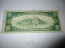 10 $ 1929 Jacksonville Floride Fl Note De La Banque Nationale Bill No 6888 Fine