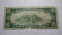 10 $ 1929 Julesburg Colorado Co Banque Nationale Monnaie Note Bill! Ch. # 8205 Fin