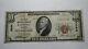 10 $ 1929 Kalispell Montana Mt Banque Nationale Monnaie Note Bill! # 4586 Fin Rare
