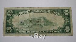 10 $ 1929 Kankakee Illinois IL Banque Nationale Monnaie Note Bill Ch. # 4342 Fin