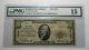 10 $ 1929 Knightstown Indiana National Bank Monnaie Notez Bill Ch. # 9152 Pmg