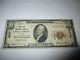 10 1929 $ Lake Forest Illinois Il Monnaie Nationale Billet De Banque! # 8937 Fine