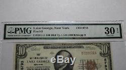 10 $ 1929 Lake George New York, Ny Banque Nationale Monnaie Note Bill Ch. # 8793 Vf30