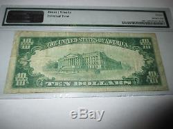 10 $ 1929 Lemmon Dakota Du Sud Sd Monnaie Nationale Bill Note! Ch. # 12857 Vf