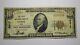 10 $ 1929 Lenox Iowa Ia Monnaie Nationale Banque Bill Charte #5517 Très Amende