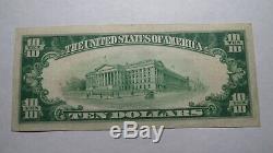 10 $ 1929 Letcher Banque Nationale Du Dakota Du Sud Sd Monnaie Remarque Bill Ch. # 9188 Xf +