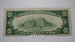 $10 1929 Littlestown Pennsylvania Ap National Monnaie Banque Note Bill #9207 Vf++