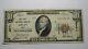 10 $ 1929 Logan Iowa Ia National Currency Bank Note Bill! Charte #6771 Vf+